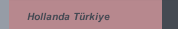 Hollanda Türkiye